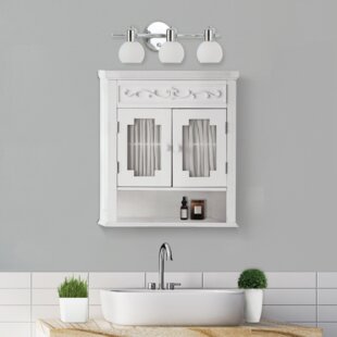 Antique white bathroom wall shop cabinets